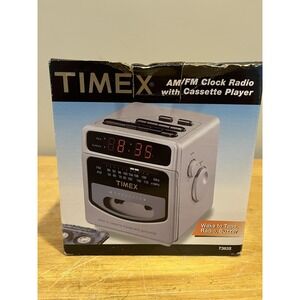 Timex Clock Radio Cassette Player T383S  Am/fm Alarm NOS Vintage‎